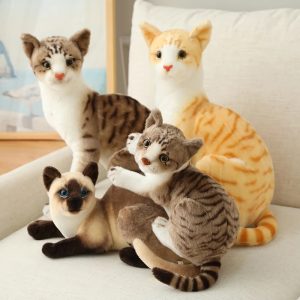 リアルな猫ぬいぐるみ 茶トラ シャム風 選べる種類