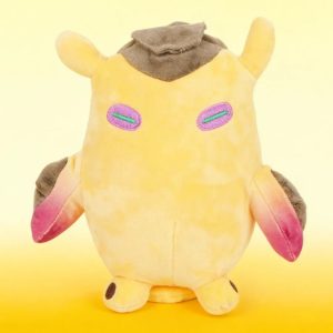 フワフワ 黄色い 体の 個性的 キャラクター ぬいぐるみ
