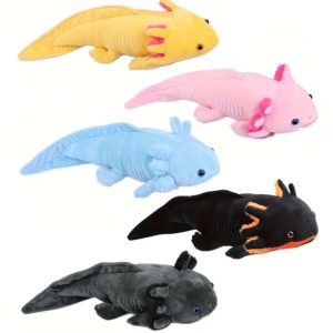 ふわふわ カラフルな ウーパールーパー ぬいぐるみ
