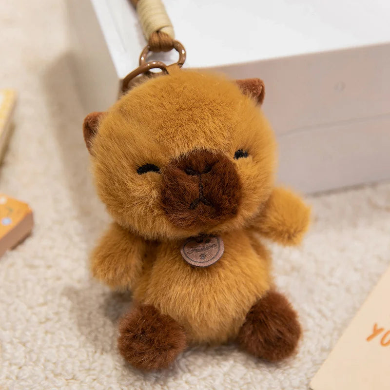 ふわふわ動物のタグ付きぬいぐるみキーホルダー - 画像 (16)