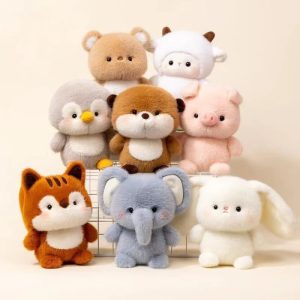 ほっぺチークが可愛い ふわふわ アニマル ぬいぐるみ