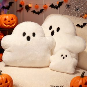 可愛い 白い ふわふわ おばけ クッション ハロウィン