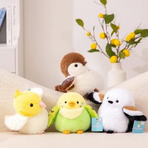 ふわふわ シマエナガなど 小鳥 ぬいぐるみ