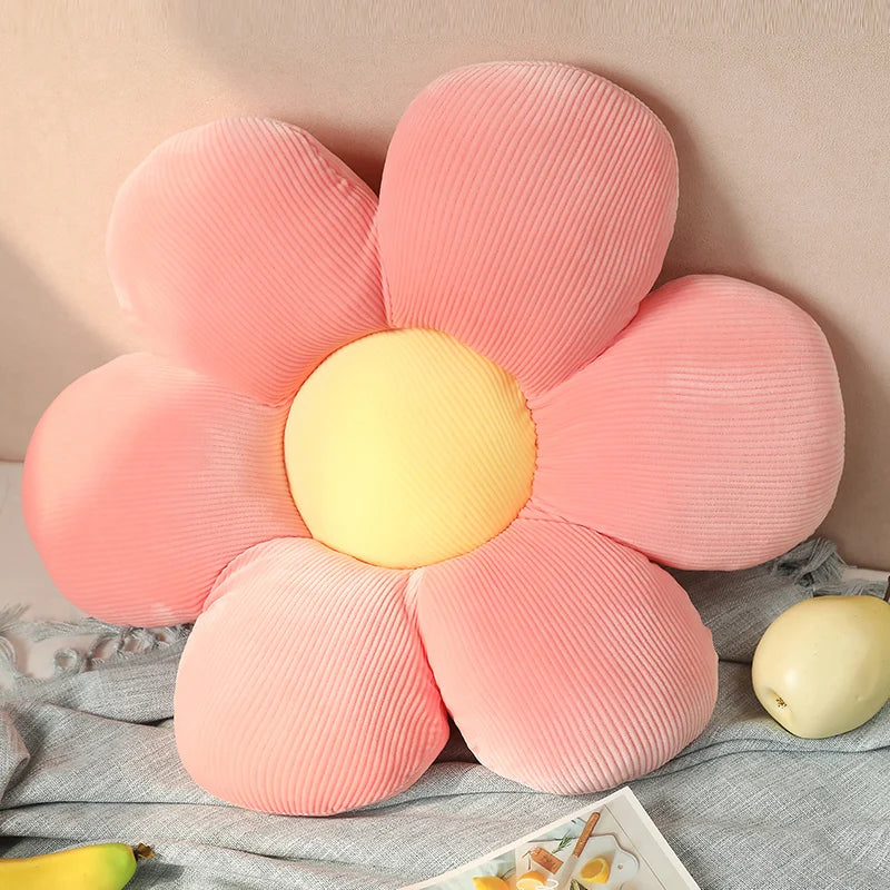 ふわふわ タイダイ柄 花形クッション - 画像 (14)