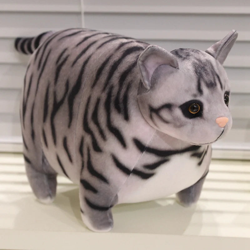 もっちり茶トラ猫 ぬいぐるみ 大小セット キーホルダー付き - 画像 (8)