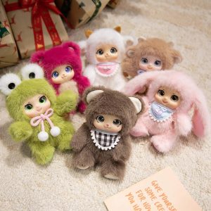 ふわふわ 大きな瞳の 動物 ベビー ぬいぐるみ