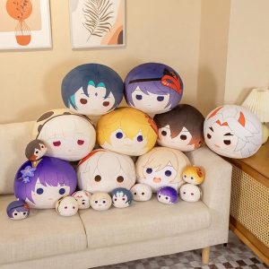 原神 もちもち キャラクター フェイス ぬいぐるみ クッション