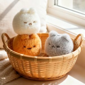 もこもこ猫耳 丸い眠り顔 湯たんぽ