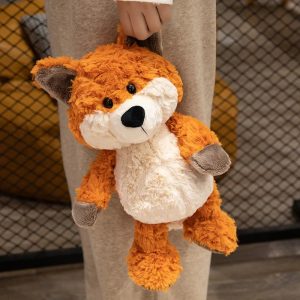ふわふわのオレンジキツネぬいぐるみ