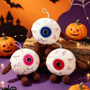 マスコット ハロウィン 目玉 血管模様 手足付き キモ可愛い