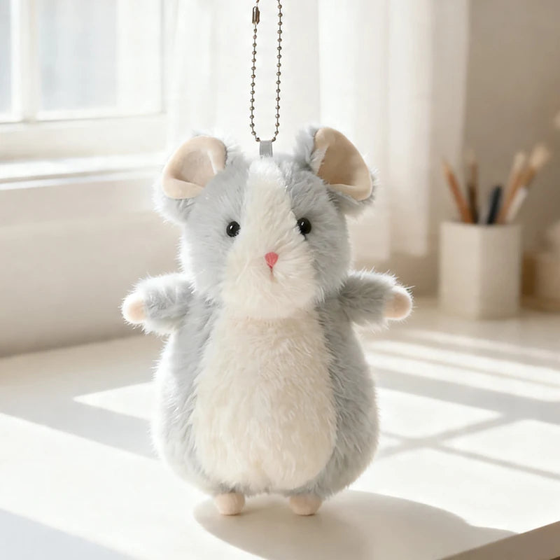 ふわふわ タン&ホワイト ハムスター マスコット - 画像 (10)