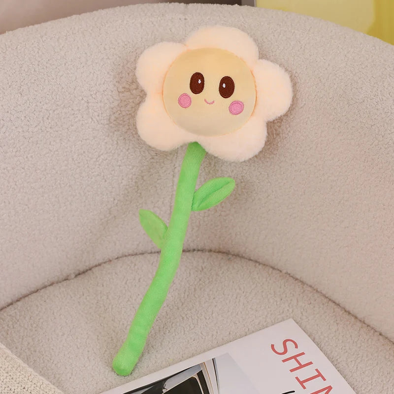 ふわふわ 茎付き カラフル お花 ぬいぐるみ - 画像 (16)