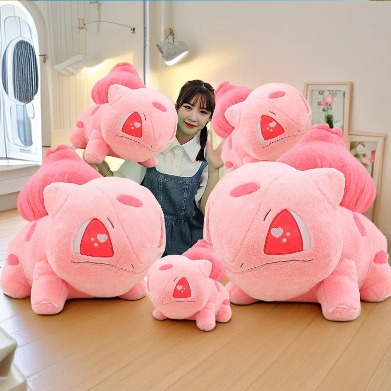 かわいい ポケモン フシギダネ ぬいぐるみ ペア ライトブルーとピンク ハート目 - 画像 (5)