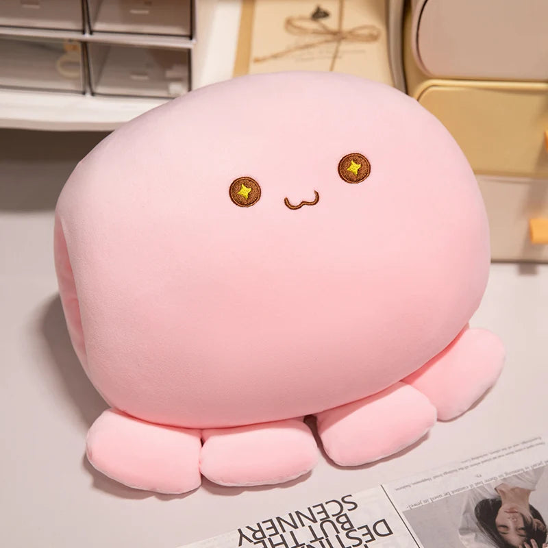 ふわふわ もちもち ウィンク タコ ぬいぐるみ パステルピンク - 画像 (17)