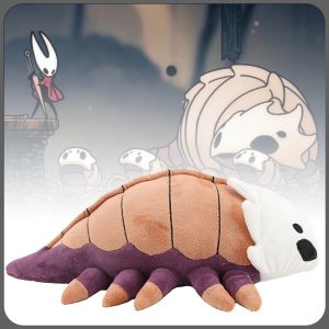 ホロウナイト マウレック風 虫型ぬいぐるみ 茶色と紫