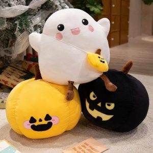 キュートなゴーストとカボチャ ハロウィン ぬいぐるみ３点セット