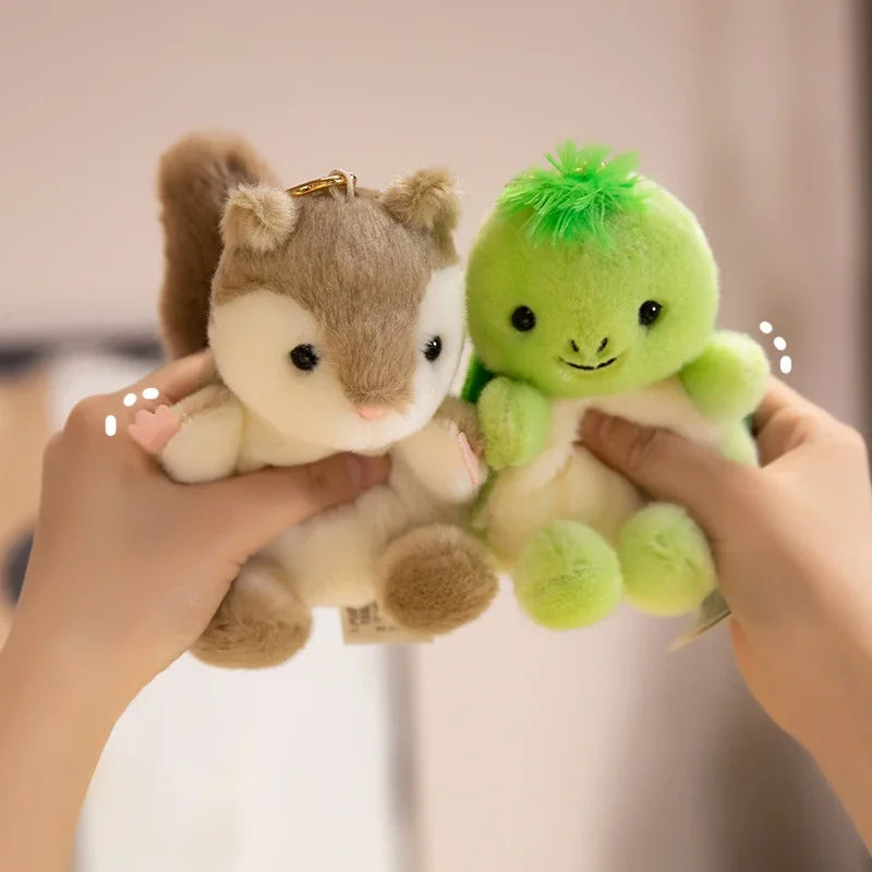 かわいい動物ふわふわマスコットキーホルダー - 画像 (4)