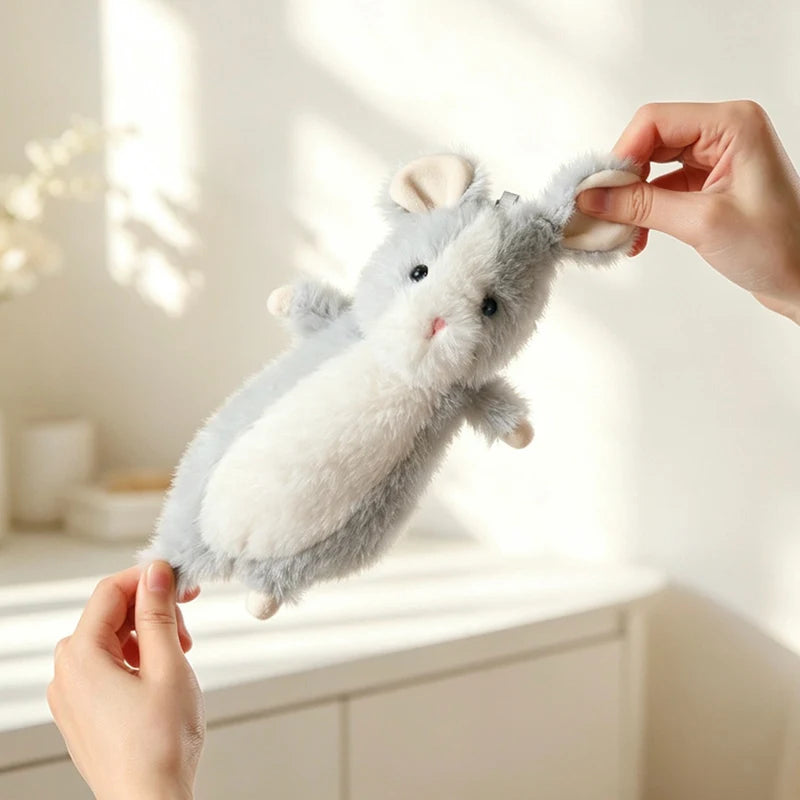 ふわふわ タン&ホワイト ハムスター マスコット - 画像 (6)