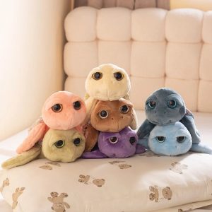 ふわふわ おおきな瞳の カメ ぬいぐるみ