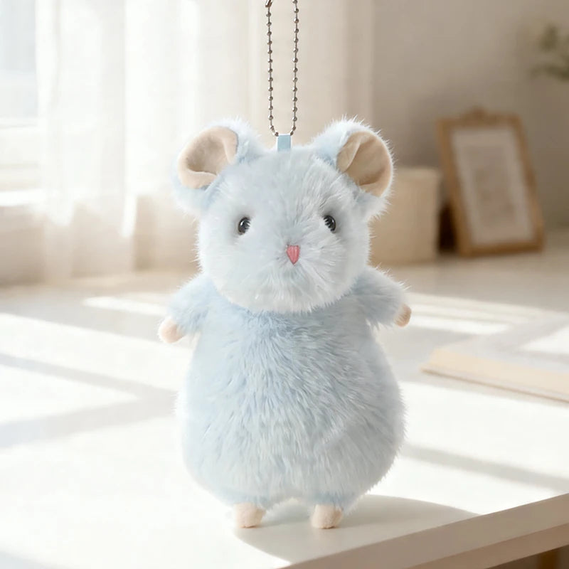 ふわふわ タン&ホワイト ハムスター マスコット - 画像 (8)