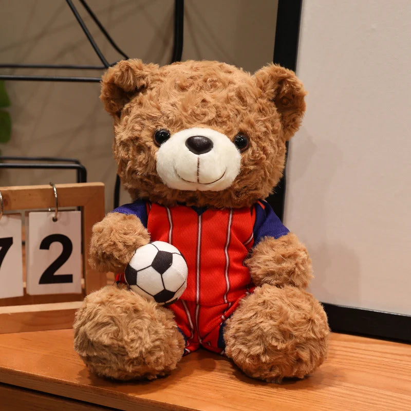クリーム色のサッカー ドイツ代表 ユニフォーム テディベア ボール付き - 画像 (17)