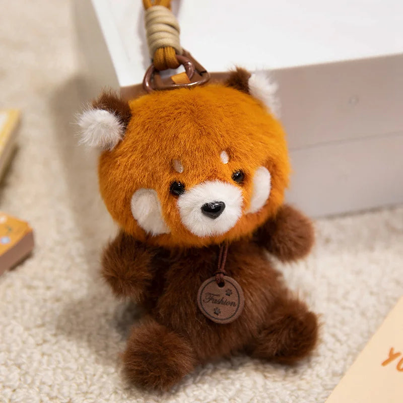 ふわふわ動物のタグ付きぬいぐるみキーホルダー - 画像 (10)
