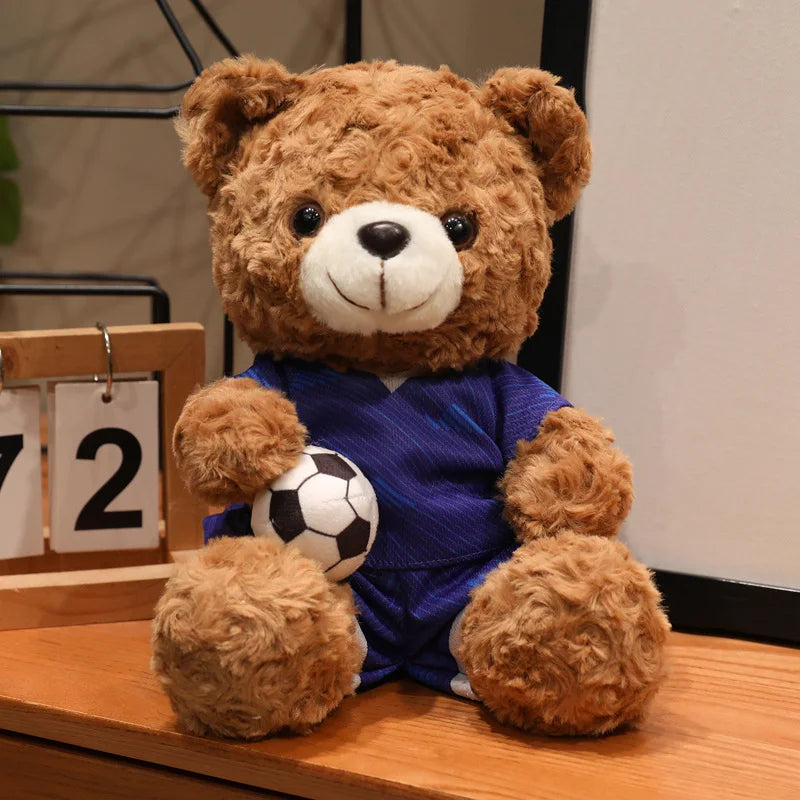 クリーム色のサッカー ドイツ代表 ユニフォーム テディベア ボール付き - 画像 (11)
