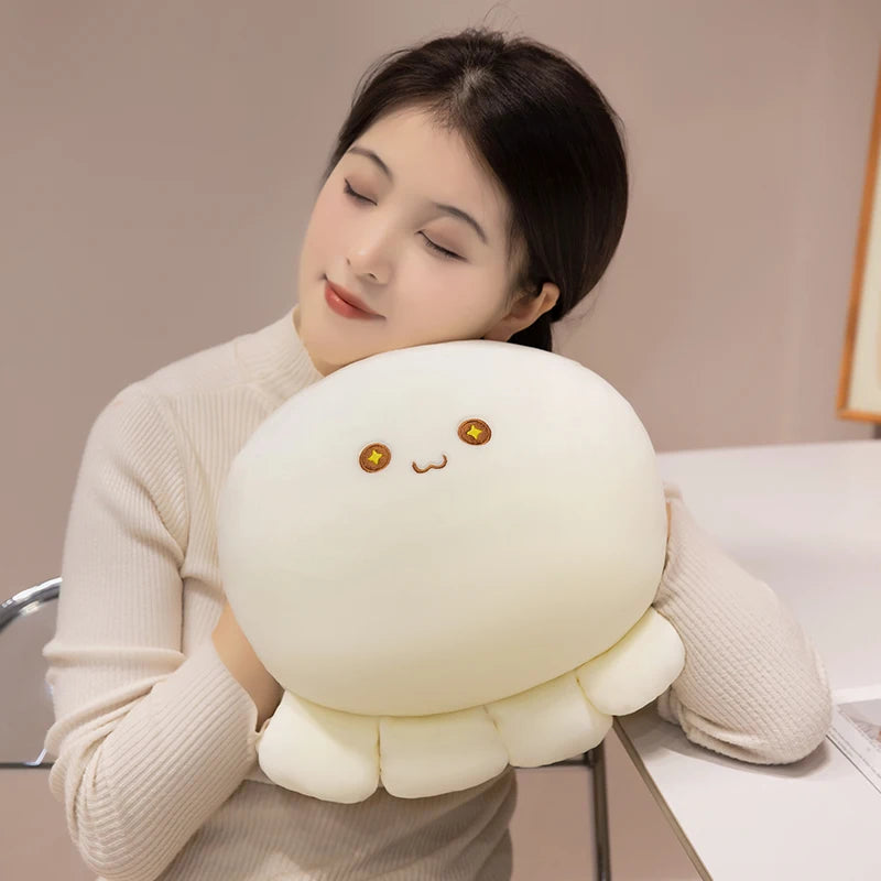 ふわふわ もちもち ウィンク タコ ぬいぐるみ パステルピンク - 画像 (3)