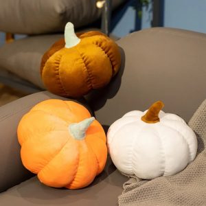 やわらかベロア調 カボチャ型 クッション