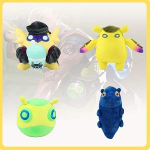 ユニークなキャラクターぬいぐるみ 4種セット