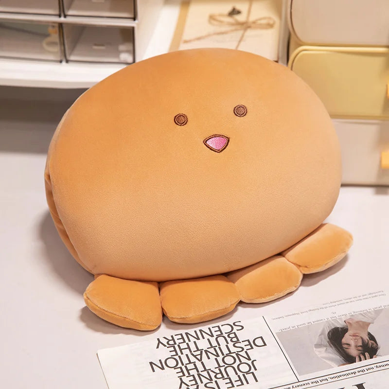 ふわふわ もちもち ウィンク タコ ぬいぐるみ パステルピンク - 画像 (7)