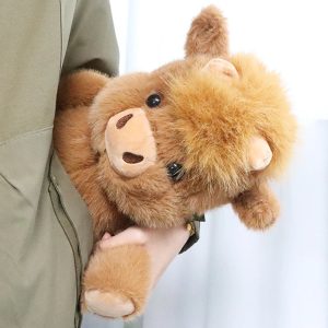 もこもこ 茶色 可愛い アニマル ぬいぐるみハンドウォーマー