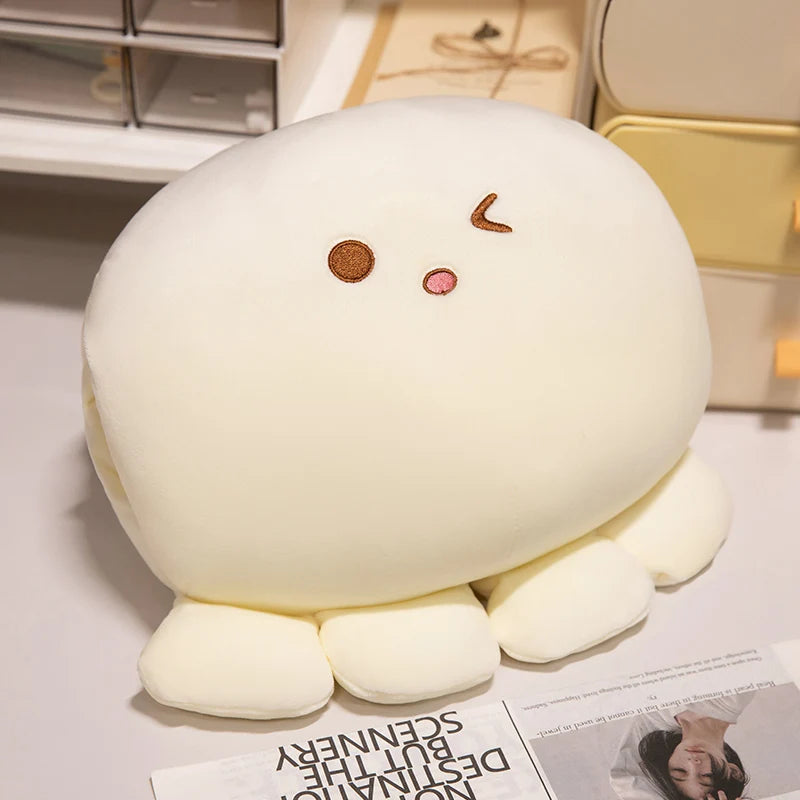 ふわふわ もちもち ウィンク タコ ぬいぐるみ パステルピンク - 画像 (12)