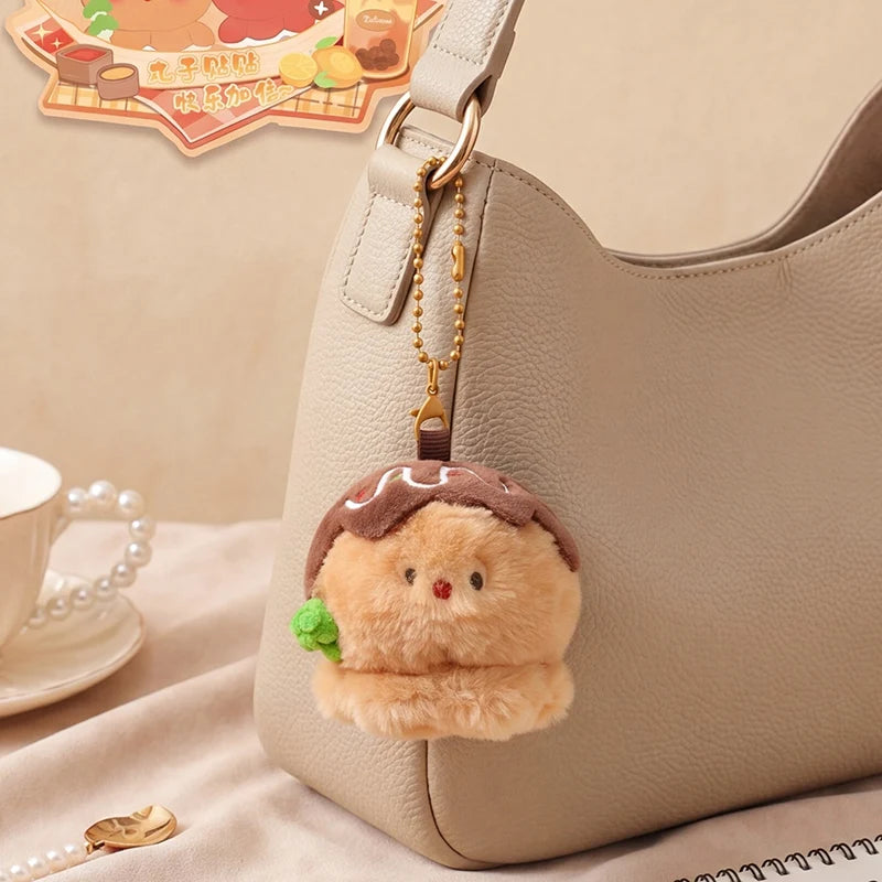 ぷっくり可愛い 料理モチーフ ぬいぐるみ マスコットキーホルダー イラストカード付き - 画像 (6)