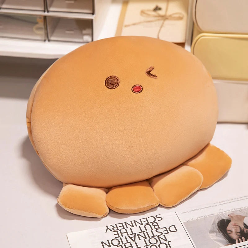 ふわふわ もちもち ウィンク タコ ぬいぐるみ パステルピンク - 画像 (9)
