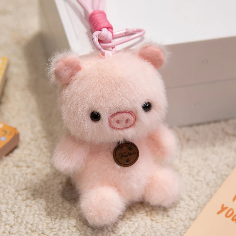 ふわふわ動物のタグ付きぬいぐるみキーホルダー - 画像 (13)