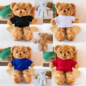 ふわふわ ブラウン 着せ替えTシャツ テディベア ぬいぐるみ