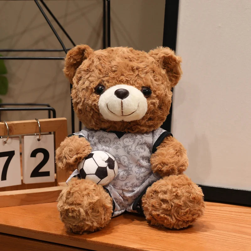 クリーム色のサッカー ドイツ代表 ユニフォーム テディベア ボール付き - 画像 (19)