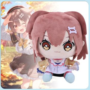 ホロライブ 戌神ころね の ボーンヘアピン付き チビぬいぐるみ