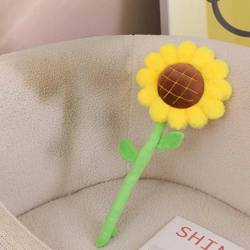 ふわふわ 茎付き カラフル お花 ぬいぐるみ - 画像 (13)