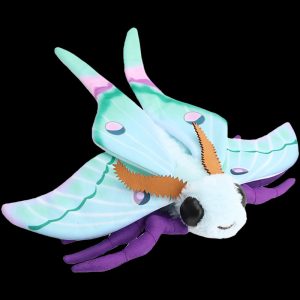 オオミズアオ風 カラフルな 蛾のぬいぐるみ