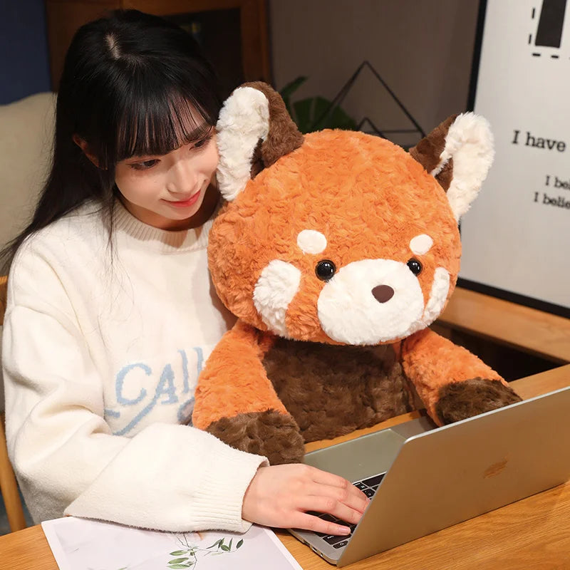 オレンジブラウンの 特大 レッサーパンダ ぬいぐるみ - 画像 (2)