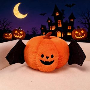 可愛い ハロウィン コウモリの羽付き カボチャ ぬいぐるみ