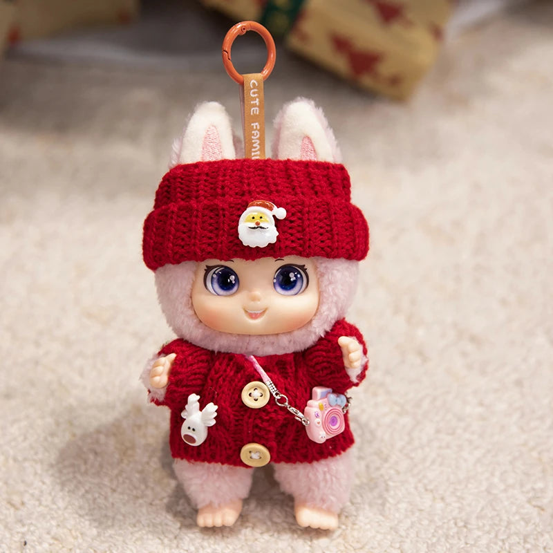 クリスマス ウサ耳 ニット もこもこ ドール フィギュア - 画像 (2)