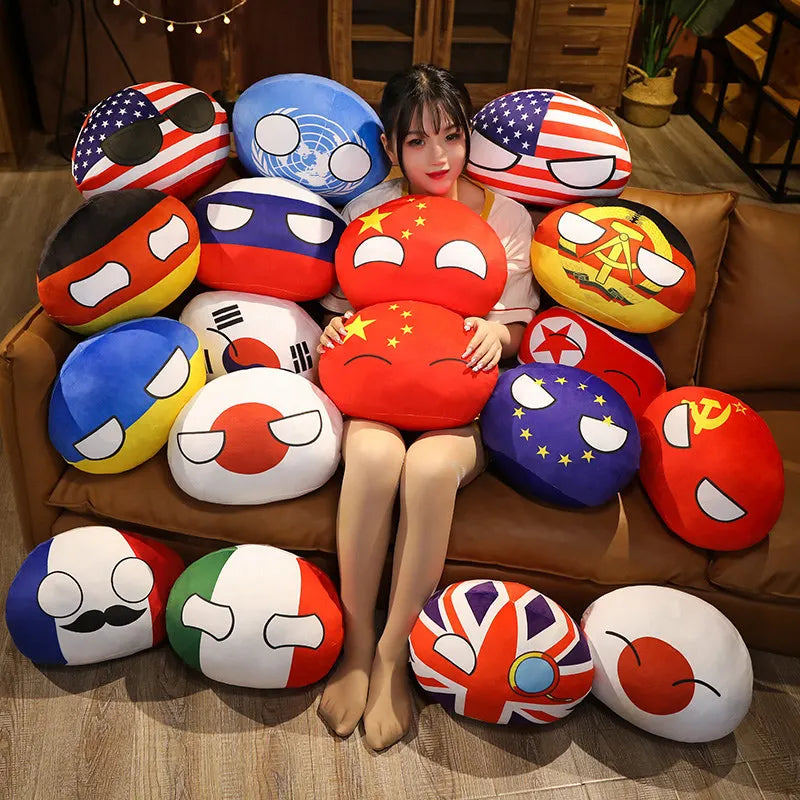 ふわふわ 世界の国旗 国ボール ぬいぐるみ - 画像 (11)