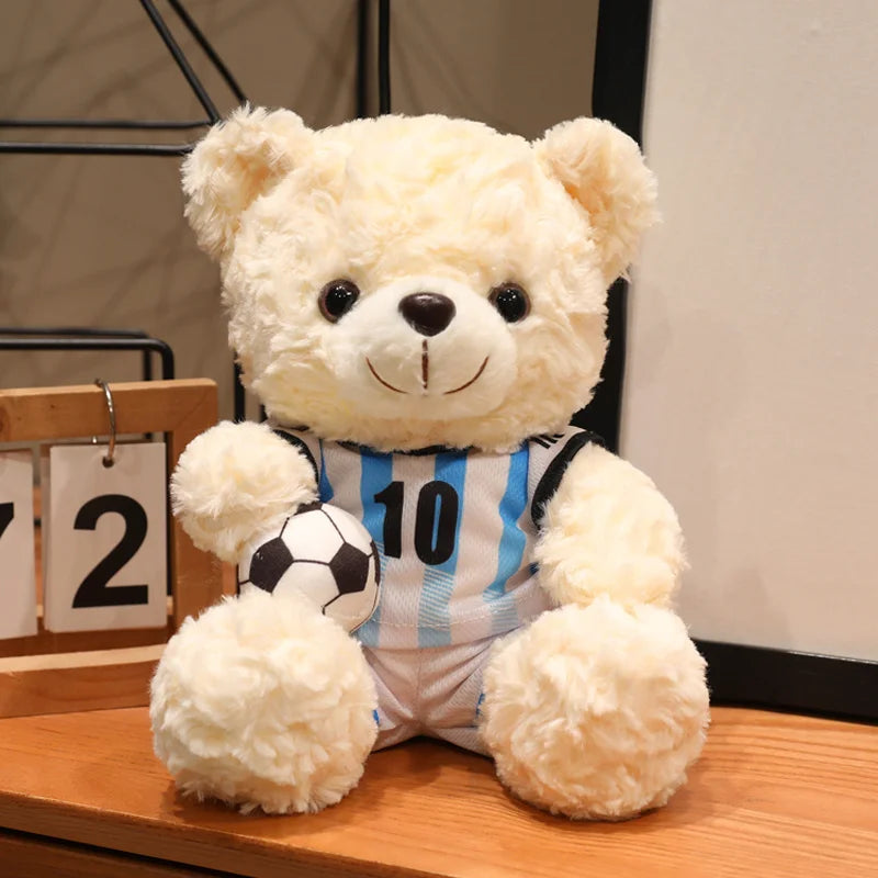 クリーム色のサッカー ドイツ代表 ユニフォーム テディベア ボール付き - 画像 (15)