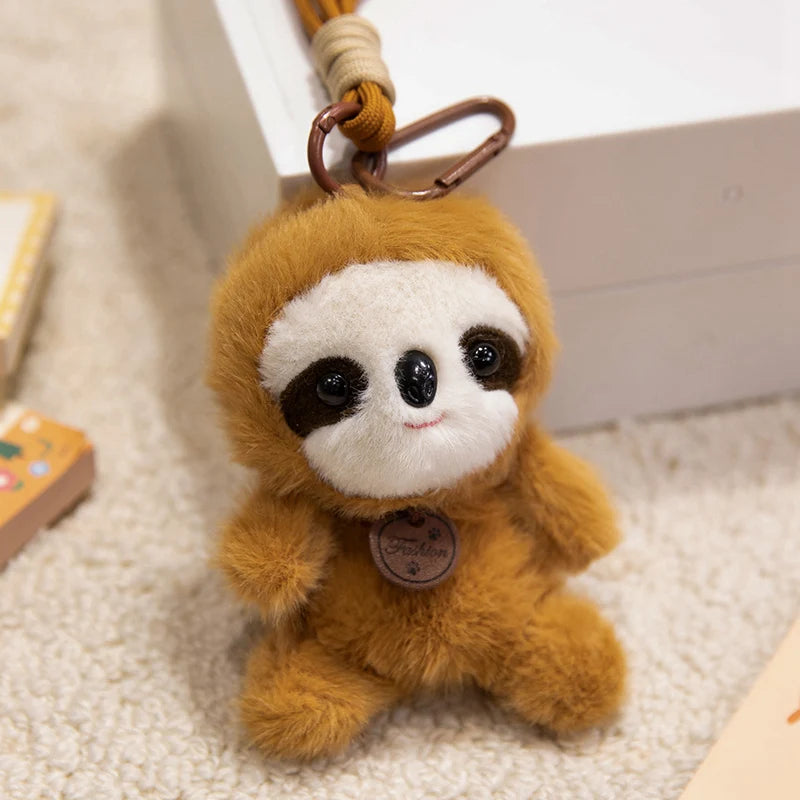 ふわふわ動物のタグ付きぬいぐるみキーホルダー - 画像 (11)