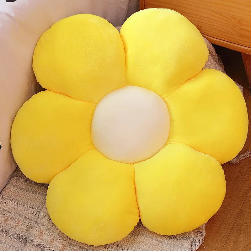 ふわふわ タイダイ柄 花形クッション - 画像 (13)