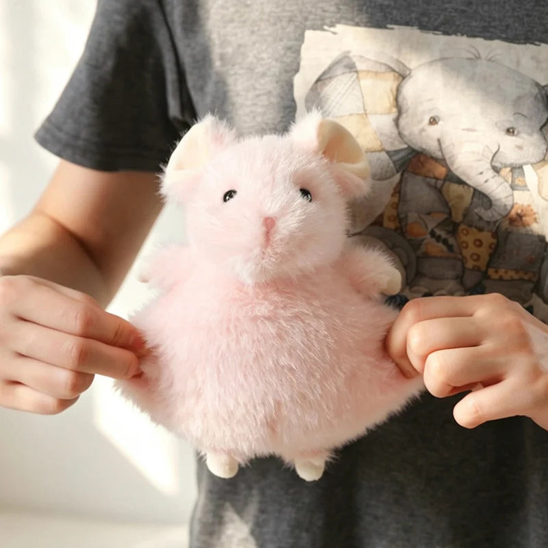 ふわふわ タン&ホワイト ハムスター マスコット - 画像 (5)