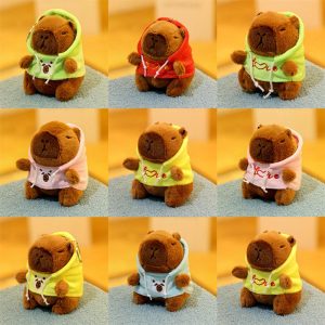 カラフルパーカー カピバラ ぬいぐるみキーホルダー